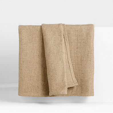 View EUROPEAN FLAX ™-Certified Linen Viscose Taupe Full/Queen Bed Blanket details