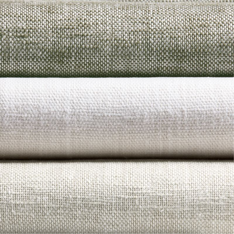 EUROPEAN FLAX ™-Certified Textured Linen Crisp White Window Curtain Panel 48"x84" - image 5 of 6