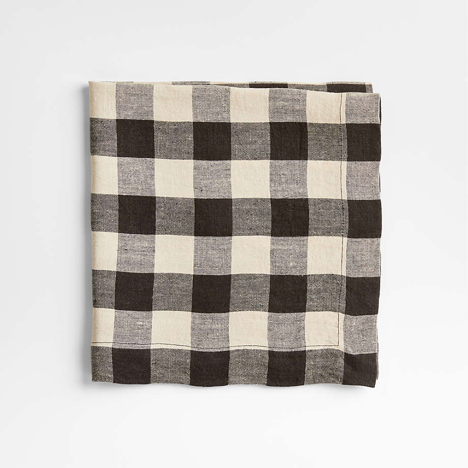 Black and white online buffalo check bath towels