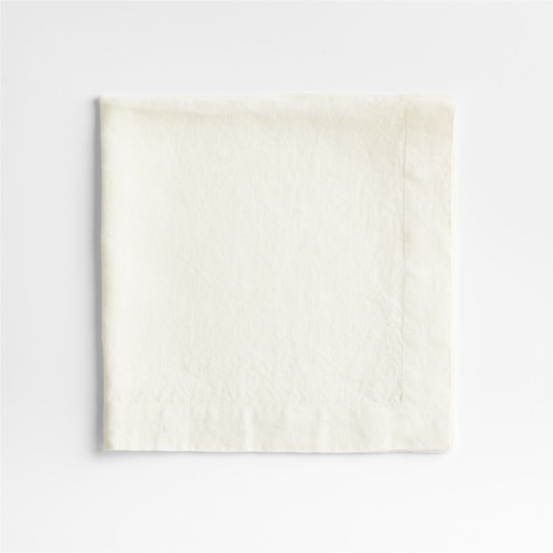 Marin Arctic Ivory EUROPEAN FLAX ™-Certified Linen Napkin