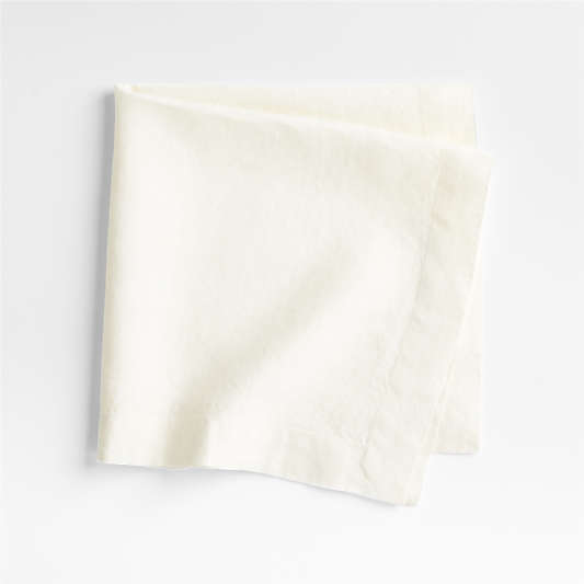 Marin Arctic Ivory EUROPEAN FLAX ™-Certified Linen Napkin