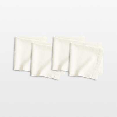 Marin Arctic Ivory EUROPEAN FLAX ™-Certified Linen Napkin, Set of 4