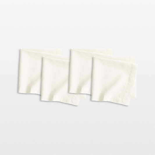 Marin Arctic Ivory EUROPEAN FLAX ™-Certified Linen Napkin, Set of 4