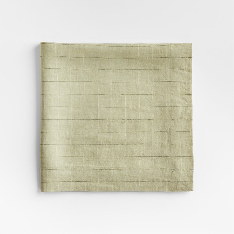 Marin European Flax ™-Certified Linen Windowpane Napkin