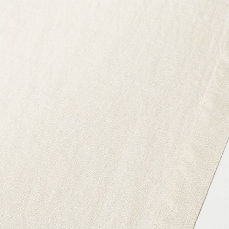 Marin Arctic Ivory EUROPEAN FLAX ™-Certified Linen Runner