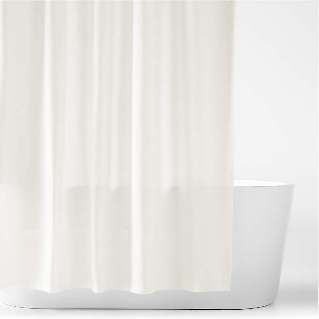 Pebble Matelasse White Shower Curtain Pebble Matelassé White Shower Curtain | Crate & Barrel Canada