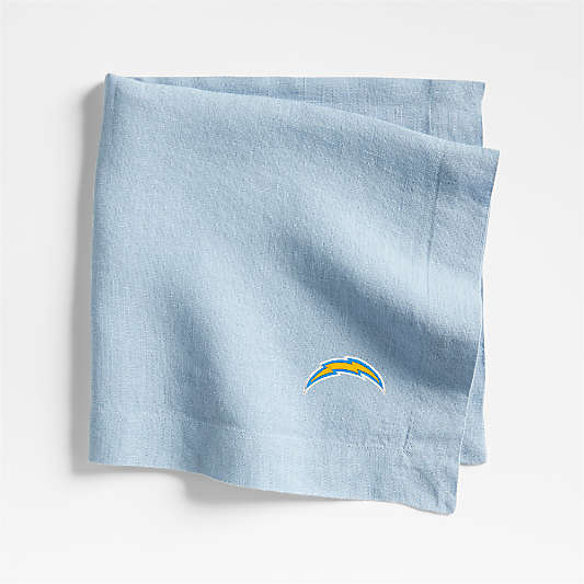 NFL Marin Light Blue EUROPEAN FLAX ™-Certified Linen Napkin, Set of 4