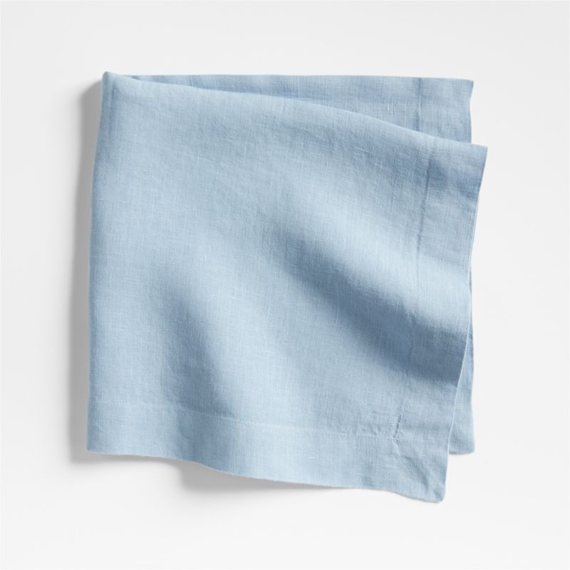 Marin Light Blue EUROPEAN FLAX ™-Certified Linen Napkins, Set of 4 - image 3 of 5