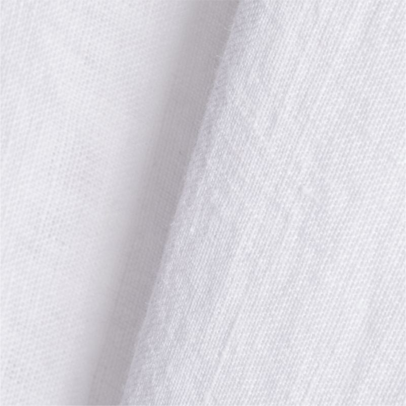 Marin White Oversized EUROPEAN FLAX ™-Certified Linen Tablecloth - image 2 of 3