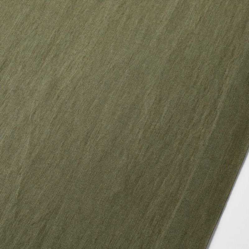 Marin 120" Desert Green European Flax ®-Certified Linen Table Runner