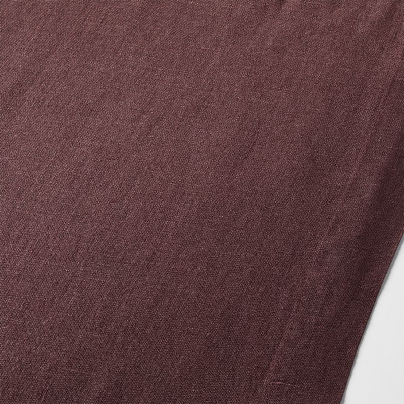 Marin 120" Merlot Red European Flax ®-Certified Linen Table Runner