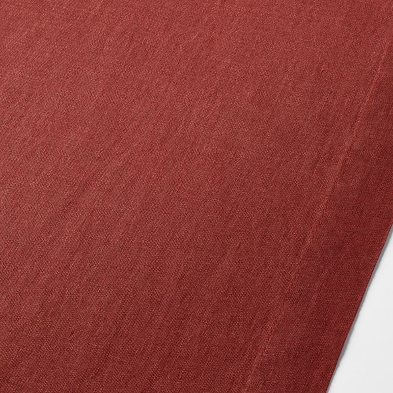 Marin 120" Plum Red European Flax ®-Certified Linen Table Runner