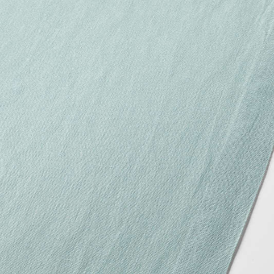 Marin 120" Quiet Blue EUROPEAN FLAX â„¢-Certified Linen Table Runner