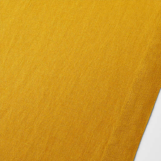 Marin 120" Saffron Yellow EUROPEAN FLAX ™-Certified Linen Table Runner