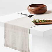 Marin 90" Warm Natural EUROPEAN FLAX ™-Certified Linen Table Runner