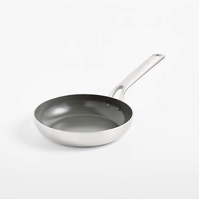 Crate & Barrel EvenCook Stainless ™ 8" Ceramic Nonstick Fry Pan