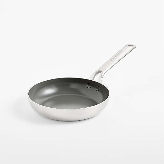 Crate & Barrel EvenCook Stainless â„¢ 8" Ceramic Nonstick Fry Pan
