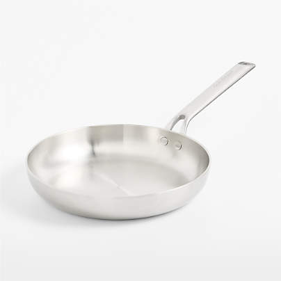 Crate & Barrel EvenCook Stainless™ 10" Stainless Steel Fry Pan