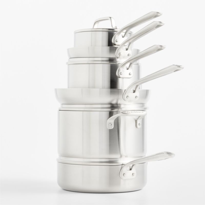 Crate & Barrel EvenCook Stainless™ 10-Piece Stainless Steel Cookware Set - image 3 of 4