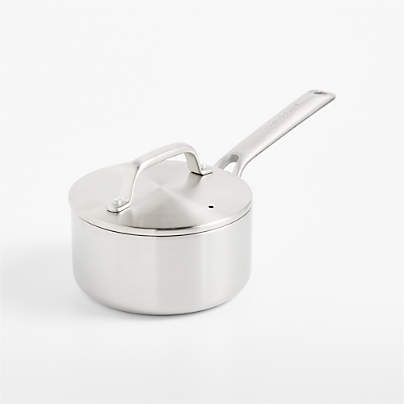 Crate & Barrel EvenCook Stainless™1.66-Qt. Stainless Steel Saucepan