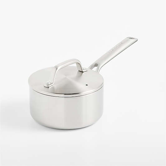 Crate & Barrel EvenCook Stainless™1.66-Qt. Stainless Steel Saucepan