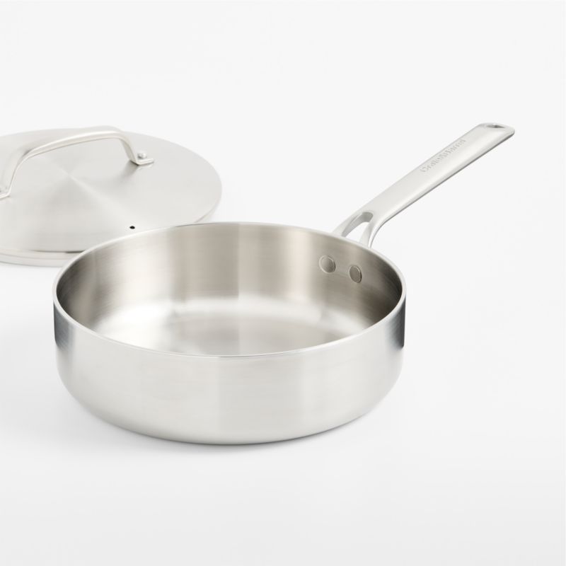 Crate & Barrel EvenCook Stainless™ 3.25-Qt. Stainless Steel Sauté Pan - image 2 of 4