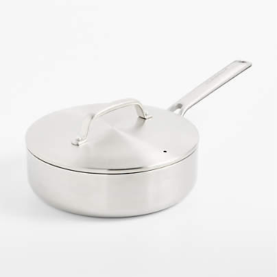 Crate & Barrel EvenCook Stainless™ 3.25-Qt. Stainless Steel Sauté Pan