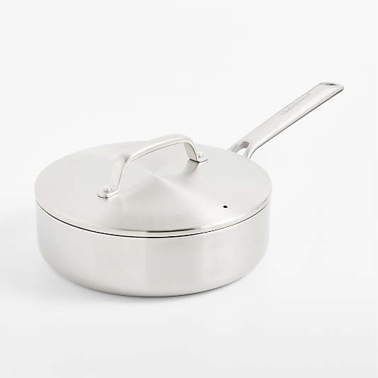 Crate & Barrel EvenCook Stainless™ 3.25-Qt. Stainless Steel Sauté Pan
