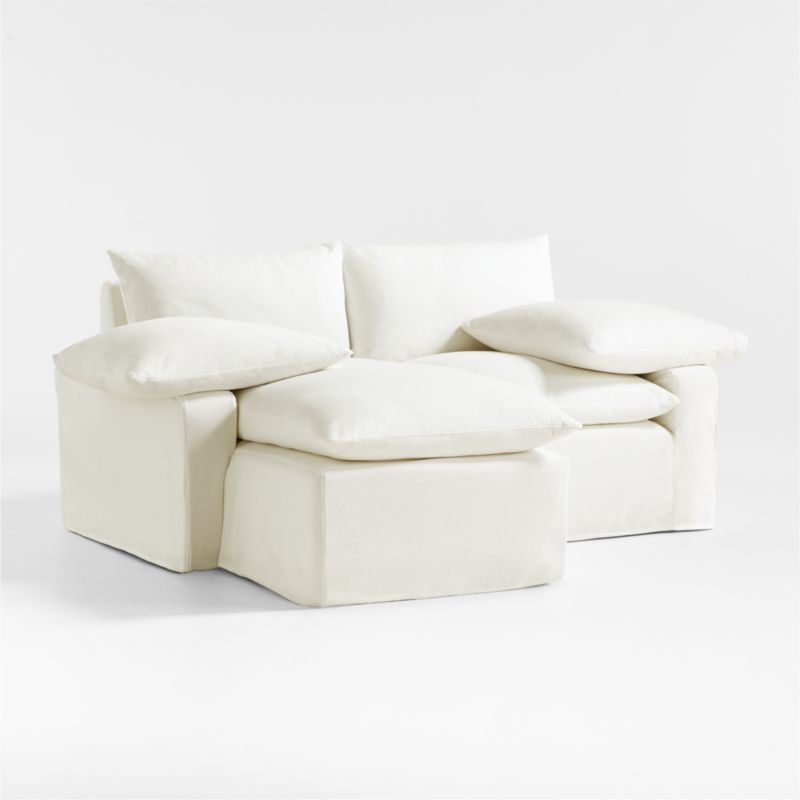 Ever Slipcovered 2-Piece Sectional Sofa with Left-Arm Chaise by Leanne Ford - image 8 of 12