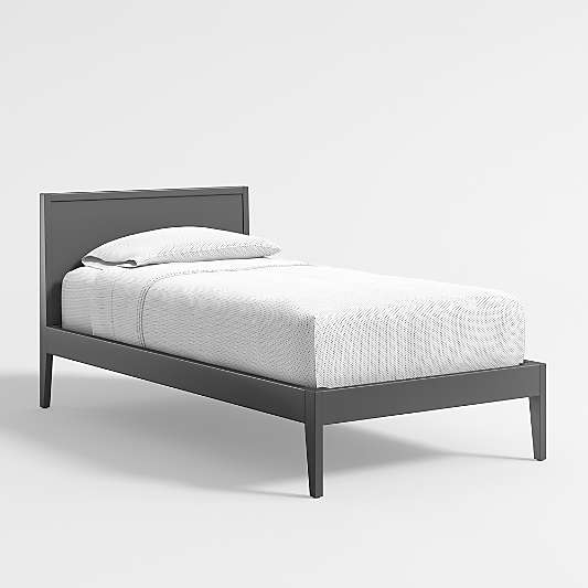 Ever Simple Charcoal Wood Kids Full Bed