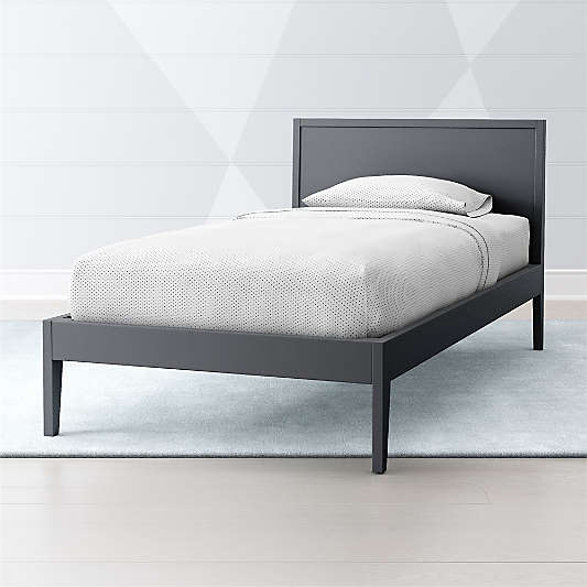 Ever Simple Charcoal Kids Twin Bed