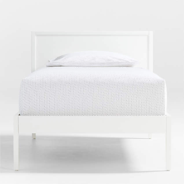 Maren Kids White Cane Bed Frame | Crate & Kids Canada