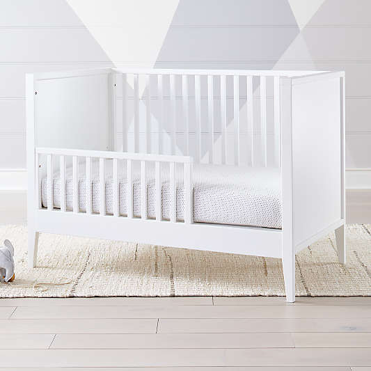 Ever Simple White Wood Toddler Bed Rail