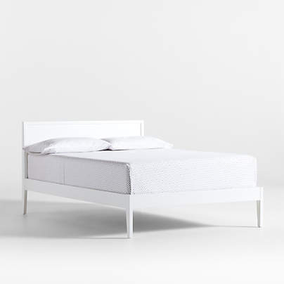 Ever Simple White Wood Kids Full Bed