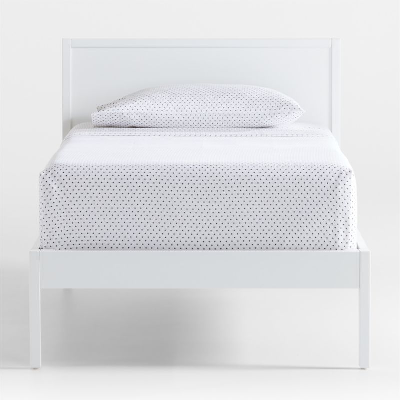 Ever Simple White Wood Kids Twin Bed