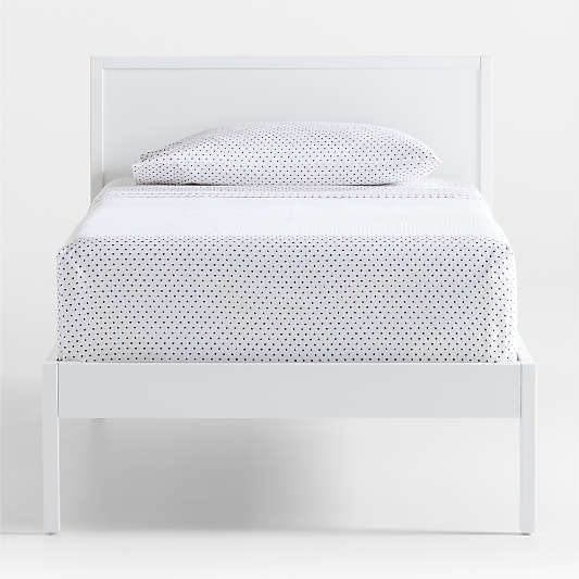 Ever Simple White Wood Kids Twin Bed