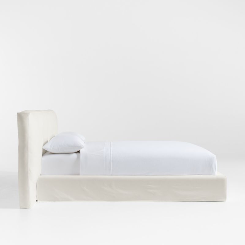 Ever White Slipcover King Bed by Leanne Ford - image 4 of 15