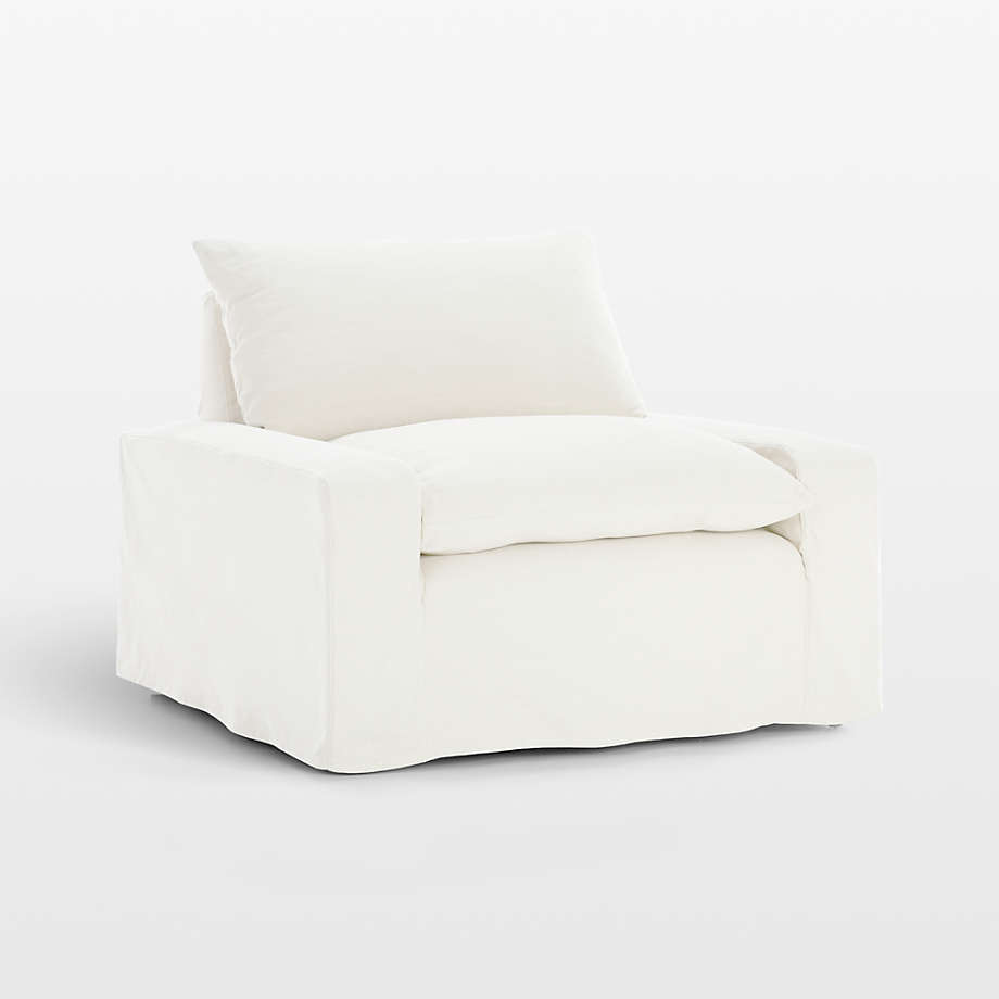 White club chair discount slipcover