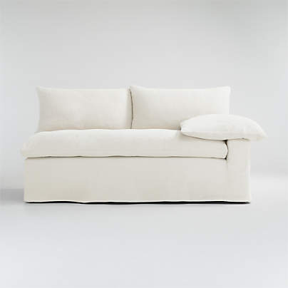 Ever Slipcovered Right-Arm Sofa