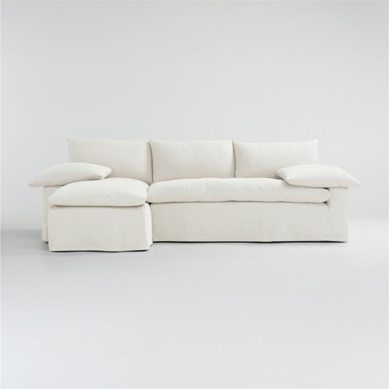 Ever Slipcovered 2-Piece Sectional Sofa with Left Arm Chaise by Leanne Ford - image 2 of 4