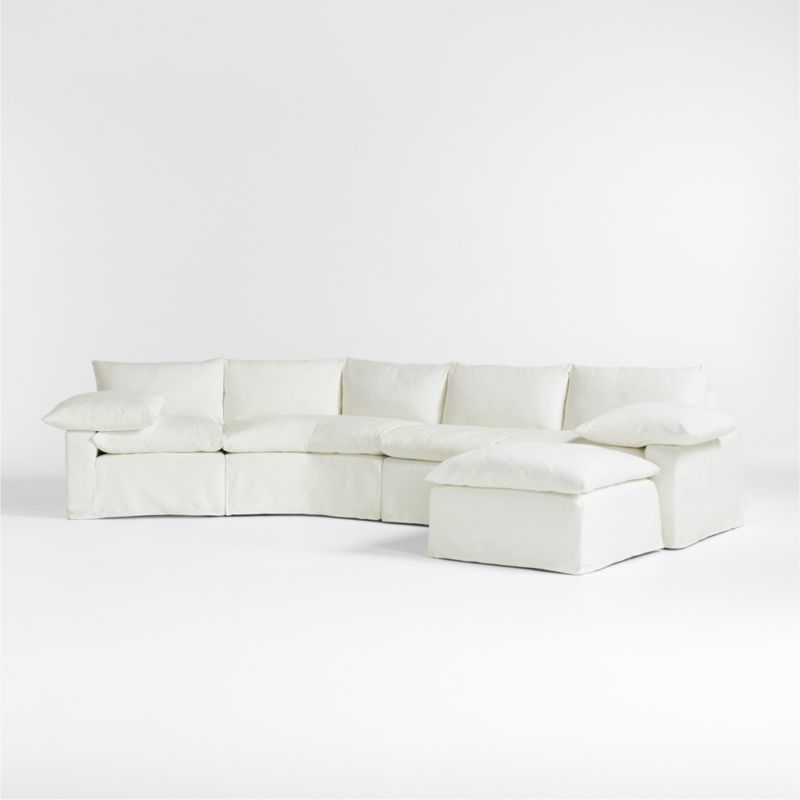 Ever Slipcovered 3-Piece Wedge Sectional Sofa by Leanne Ford - image 0 of 12