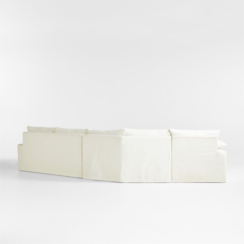 Ever Slipcovered 3-Piece Wedge Sectional Sofa by Leanne Ford - image 10 of 12