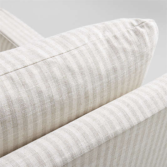 Ever Slipcovered Striped Nursery Glider Chair by Leanne Ford