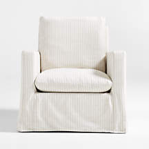 Ever Slipcovered Striped Nursery Glider Chair by Leanne Ford + Reviews | Crate & Kids Canada