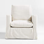 Ever Slipcovered Striped Nursery Glider Chair and Ottoman by Leanne Ford | Crate & Kids