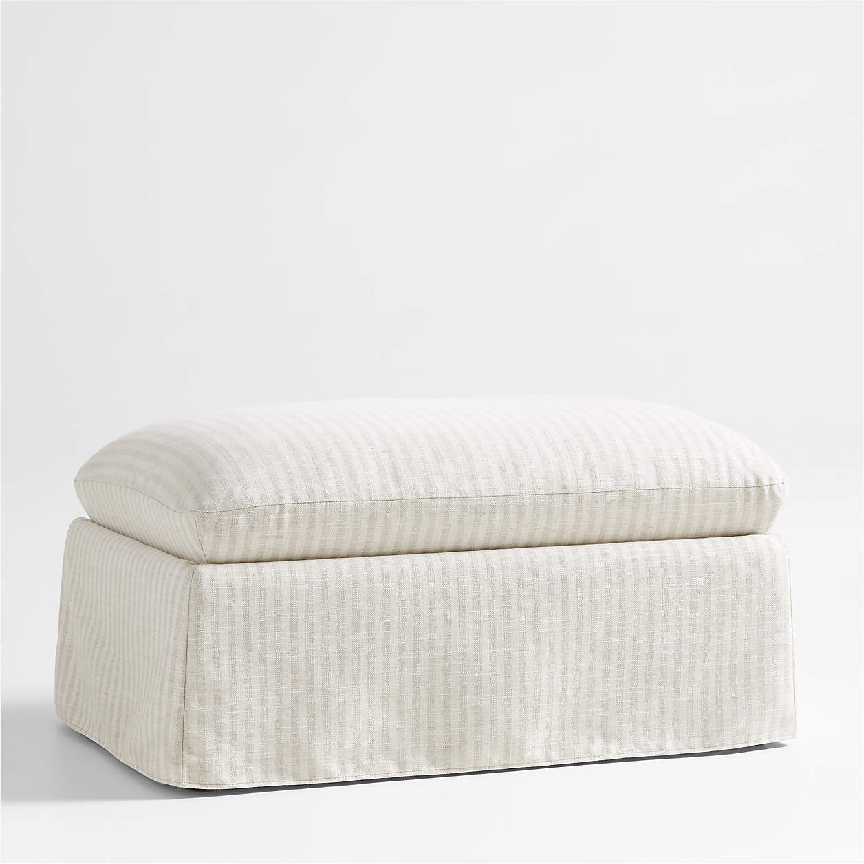 Ever Slipcovered Striped Nursery Ottoman by Leanne Ford + Reviews