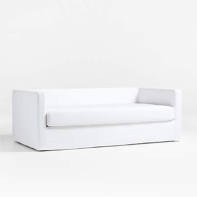 Ever Slipcovered White Daybed & Mattress Cover by Leanne Ford