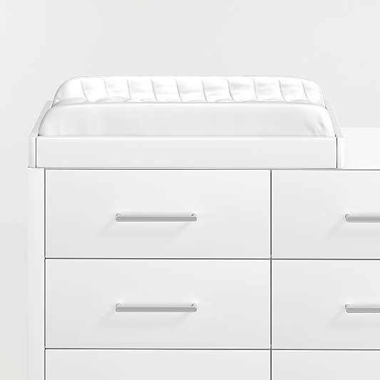 Ever Simple White Wood Baby Changing Table Topper