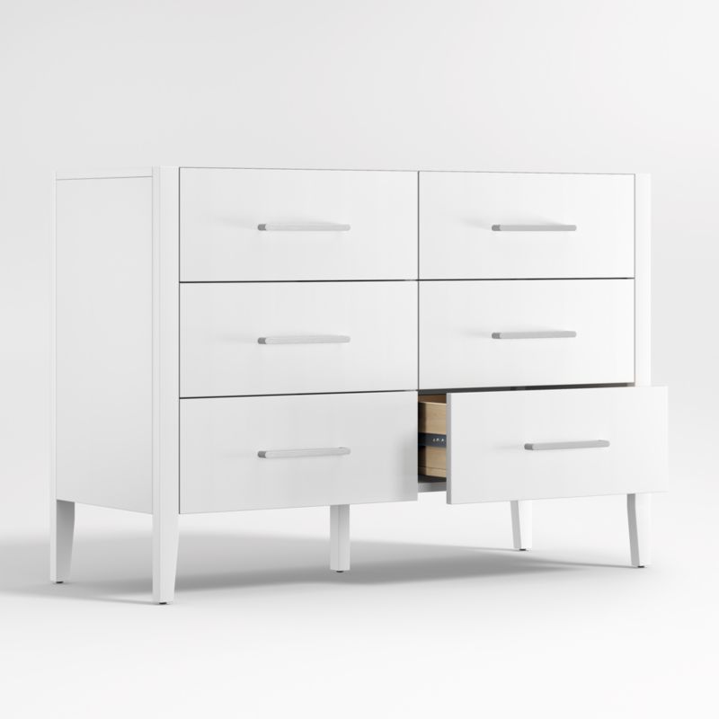 Ever Simple White Wood 6-Drawer Kids Dresser - image 4 of 7