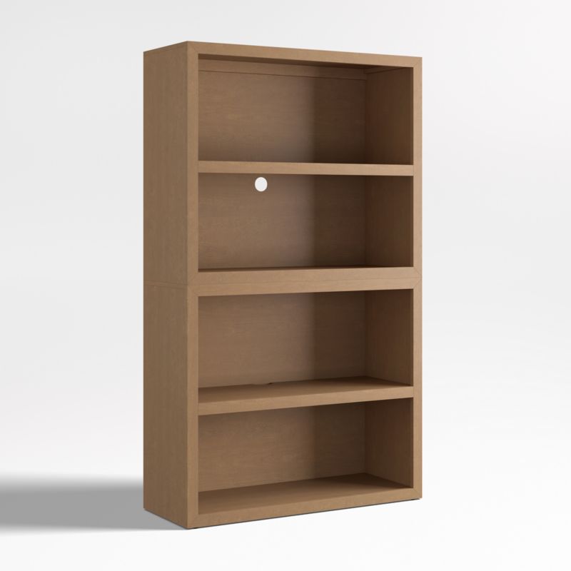 Ever Simple Modular Natural Brown Wood Kids Open Bookcase - image 2 of 6